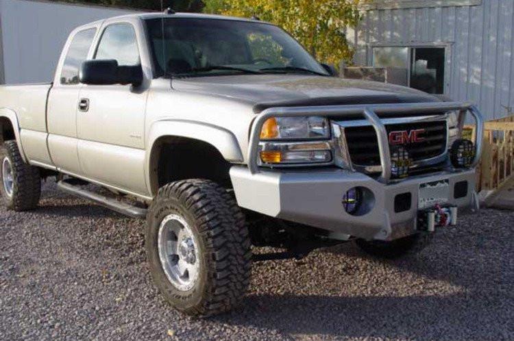 TrailReady 10301G Chevy Silverado 1500 1999-2002 Extreme Duty Front Bumper Winch Ready with Full Guard - BumperOnly