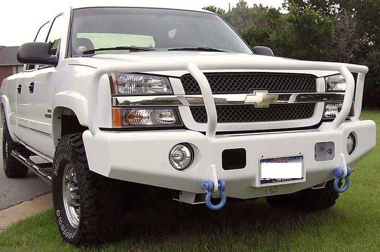 TrailReady 10401G Chevy Silverado 1500 2003-2007.5 Extreme Duty Front Bumper Winch Ready with Full Guard - BumperOnly