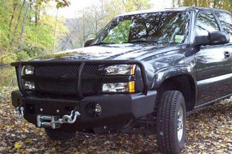 TrailReady 10401G Chevy Avalanche 1500 2003-2006 Extreme Duty Front Bumper Winch Ready with Full Guard