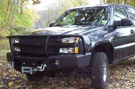 TrailReady 10401G Chevy Silverado 1500 2003-2007.5 Extreme Duty Front Bumper Winch Ready with Full Guard - BumperOnly