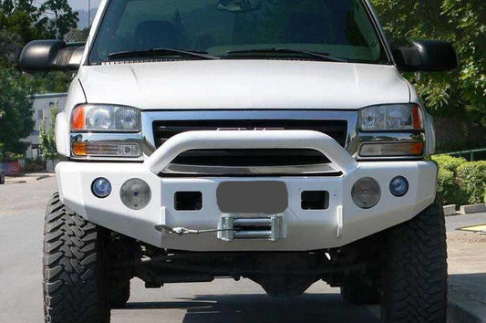 TrailReady 10501P GMC Yukon and Yukon XL 1500 1999-2006 Extreme Duty Front Bumper Winch Ready with Pre-Runner Guard - BumperOnly