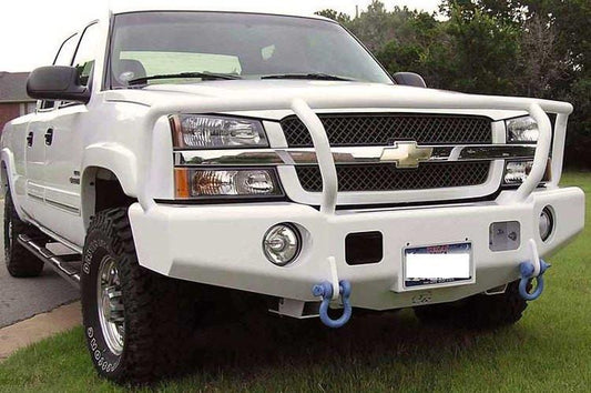 TrailReady 10600G GMC Sierra 2500/3500 2003-2007.5 Extreme Duty Front Bumper Winch Ready with Full Guard - BumperOnly