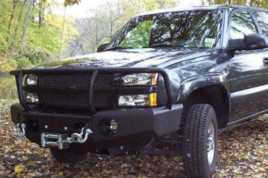 TrailReady 10600G GMC Sierra 2500/3500 2003-2007.5 Extreme Duty Front Bumper Winch Ready with Full Guard - BumperOnly