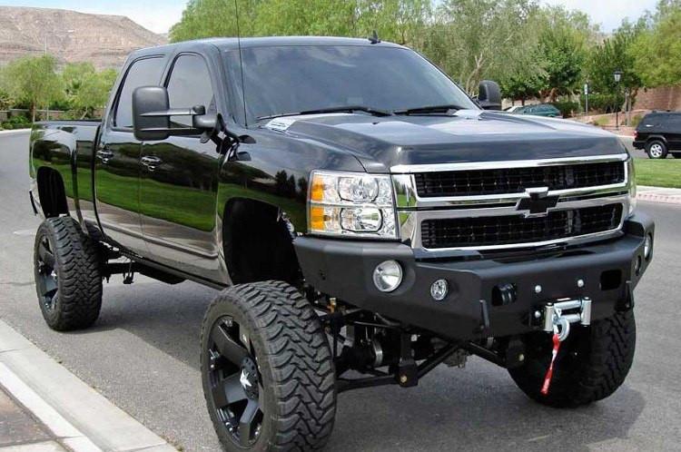 TrailReady 10701B Chevy Silverado 2500/3500 2007.5-2010 Extreme Duty Front Bumper Winch Ready Base - BumperOnly