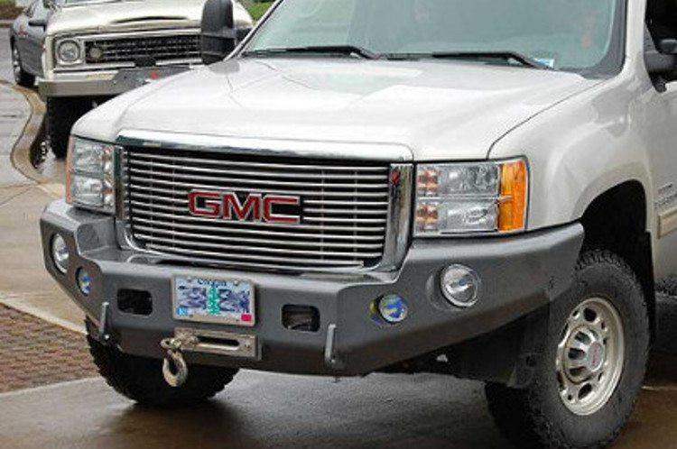 TrailReady 10701B Chevy Silverado 2500/3500 2007.5-2010 Extreme Duty Front Bumper Winch Ready Base - BumperOnly