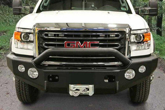 TrailReady 10701P Chevy Silverado 2500/3500 2007.5-2010 Extreme Duty Front Bumper Winch Ready with Pre-Runner Guard - BumperOnly