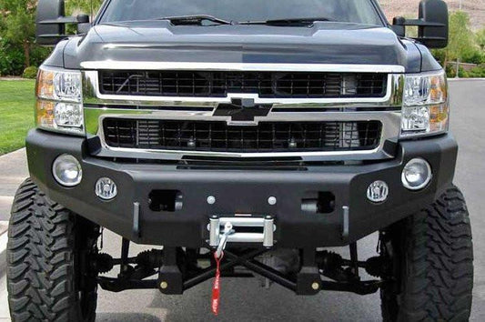 TrailReady 10715B Chevy Silverado 2500/3500 2011-2014 Extreme Duty Front Bumper Winch Ready Base - BumperOnly