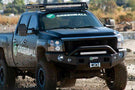 TrailReady 10715P Chevy Silverado 2500/3500 2011-2014 Extreme Duty Front Bumper Winch Ready with Pre-Runner Guard - BumperOnly