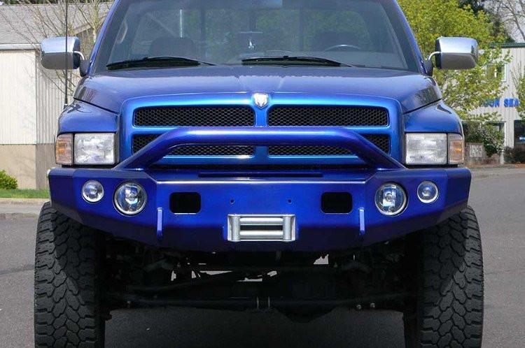 TrailReady 11300P Dodge Ram 1500 1994-2001 Extreme Duty Front Bumper Winch Ready with Pre-Runner Guard - BumperOnly