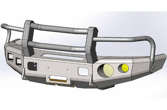 TrailReady 11301G Dodge Ram 2500/3500 1994-2002 Extreme Duty Front Bumper Winch Ready with Full Guard