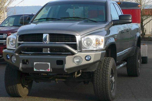TrailReady 11400P Dodge Ram 1500 2002 Extreme Duty Front Bumper Winch Ready with Pre-Runner Guard