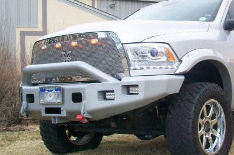 TrailReady 11675P Dodge Ram 1500 2009-2016 Extreme Duty Front Bumper Winch Ready with Pre-Runner Guard - BumperOnly