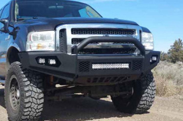 TrailReady 31005 Ford F250/F350 Superduty 1999-2004 Extreme Duty Front Bumper with Pre-Runner Guard - BumperOnly