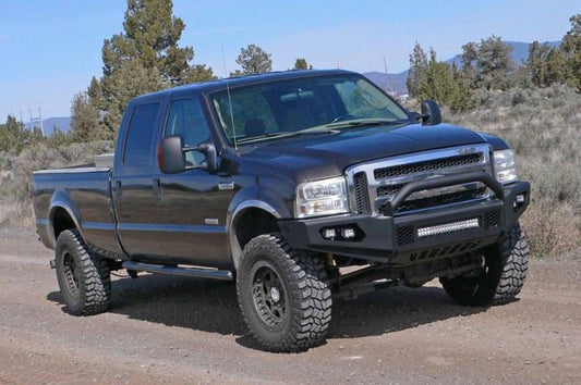 TrailReady 31005 Ford F250/F350 Superduty 1999-2004 Extreme Duty Front Bumper with Pre-Runner Guard - BumperOnly