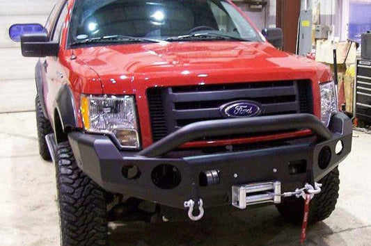 TrailReady 12201P Ford F150 2004-2008 Extreme Duty Front Bumper Winch Ready with Pre-Runner Guard - BumperOnly