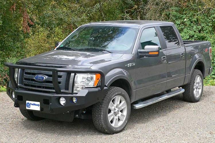 TrailReady 12202G Ford F150 2009-2014 Extreme Duty Front Bumper Winch Ready with Full Guard - BumperOnly
