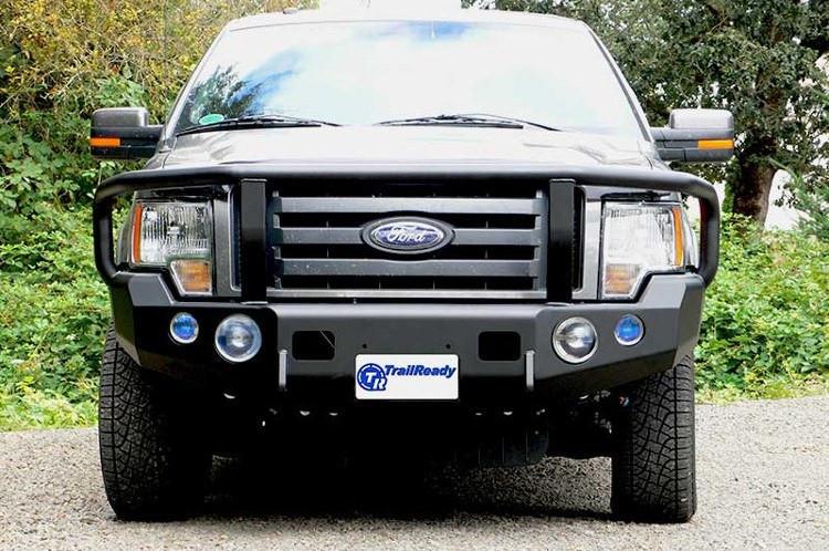 TrailReady 12202G Ford F150 2009-2014 Extreme Duty Front Bumper Winch Ready with Full Guard - BumperOnly