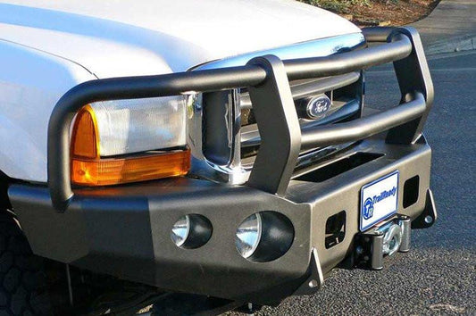 TrailReady 12301G Ford F450/F550 Superduty 2001-2004 Extreme Duty Front Bumper Winch Ready with Full Guard - BumperOnly