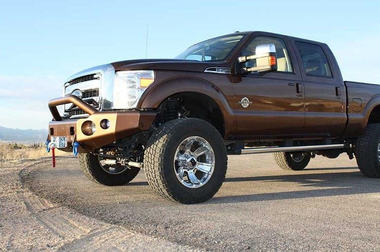 TrailReady 12304P Ford F250/F350 Superduty 2008-2010 Extreme Duty Front Bumper Winch Ready with Pre-Runner Guard - BumperOnly