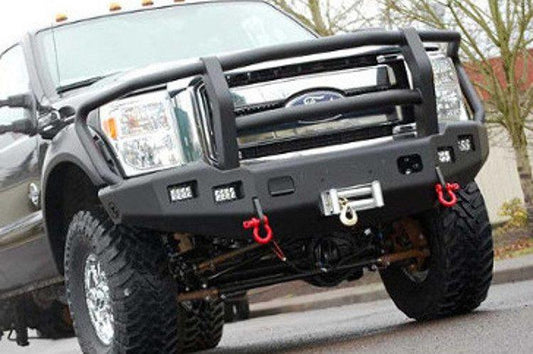 TrailReady 12315G Ford F250/F350 Superduty 2011-2016 Extreme Duty Front Bumper Winch Ready with Full Guard - BumperOnly