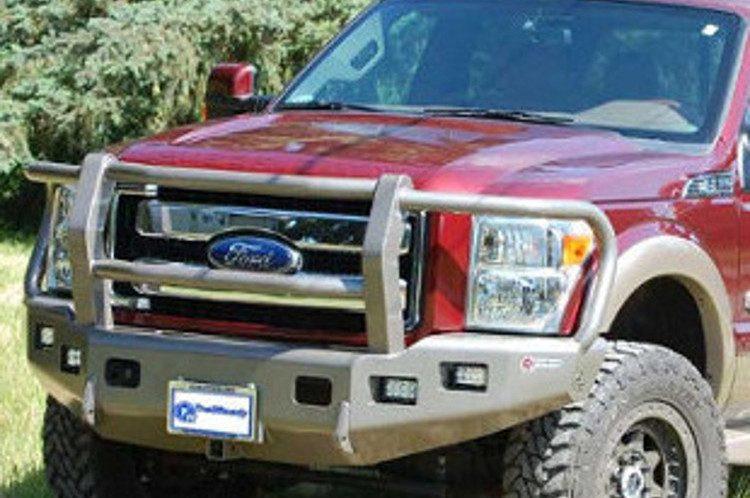 TrailReady 12315G Ford F250/F350 Superduty 2011-2016 Extreme Duty Front Bumper Winch Ready with Full Guard - BumperOnly