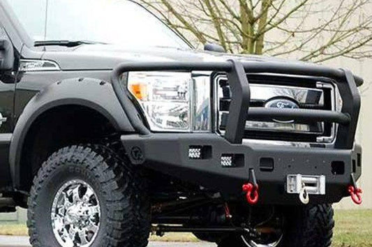 TrailReady 12322G Ford F450/F550 Superduty 2011-2016 Extreme Duty Front Bumper Winch Ready with Full Guard