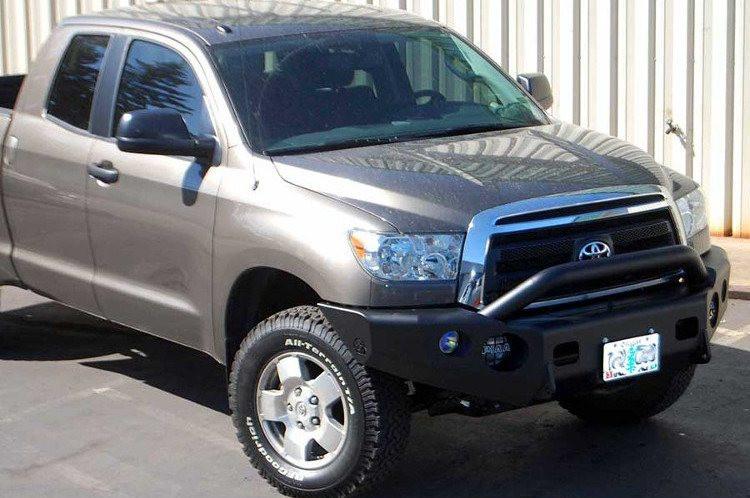 TrailReady 13410P Toyota Tundra 2007-2013 Extreme Duty Front Bumper Winch Ready with Pre-Runner Guard - BumperOnly