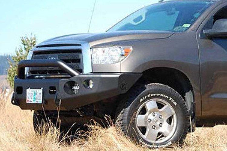 TrailReady 13410P Toyota Tundra 2007-2013 Extreme Duty Front Bumper Winch Ready with Pre-Runner Guard - BumperOnly