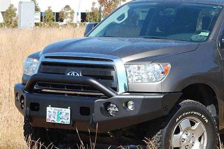 TrailReady 13410P Toyota Tundra 2007-2013 Extreme Duty Front Bumper Winch Ready with Pre-Runner Guard - BumperOnly