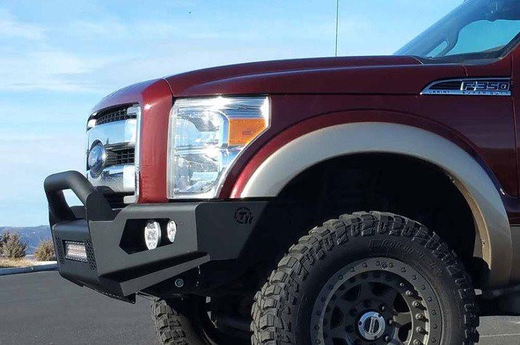 TrailReady 31011 Ford F250/F350 Superduty 2011-2016 Extreme Duty Front Bumper with Pre-Runner Guard - BumperOnly