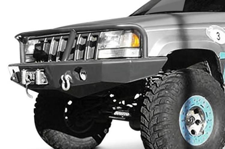 TrailReady 3400P Toyota FJ Cruiser 2007-2014 Extreme Duty Front Bumper Winch Ready with Pre-Runner Guard