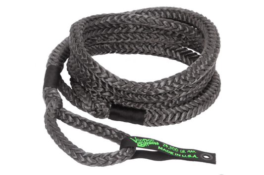 VooDoo Offroad 3/4" x 20' Truck/Jeep Kinetic Recovery Rope Black With Rope Bag 1300021