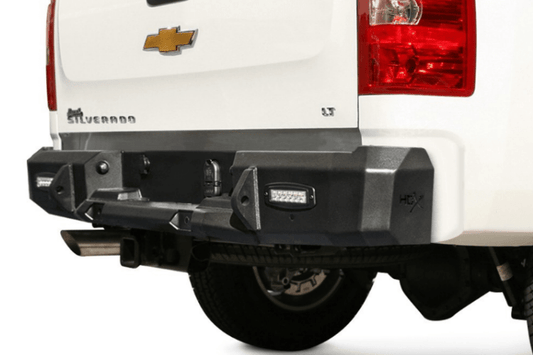 Westin 58-25150RS Chevy Silverado 2500/3500 2015-2017 HDX Rear Bumper with Sensors Raw Finish