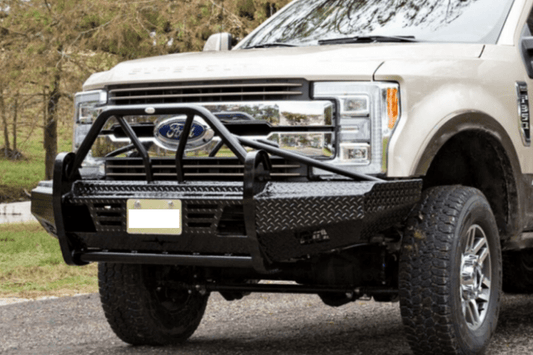 Frontier 600-11-7005 Ford F250/F350 Superduty 2017-2019 Xtreme Front Bumper Black Powder Coated with Adaptive Cruise Option