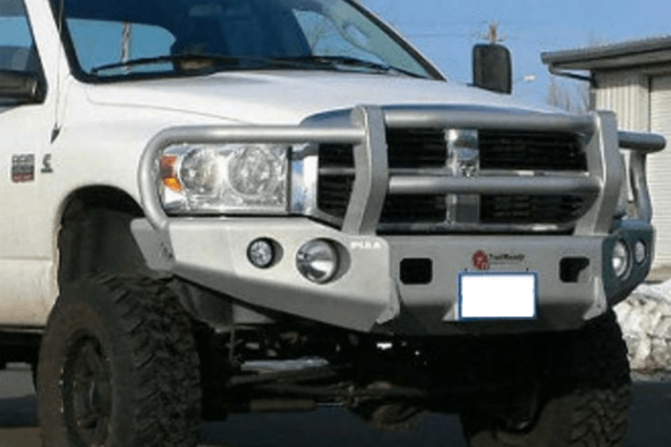 TrailReady 11500G Dodge Ram 2500/3500 2003-2005 Extreme Duty Front Bumper Winch Ready with Full Guard