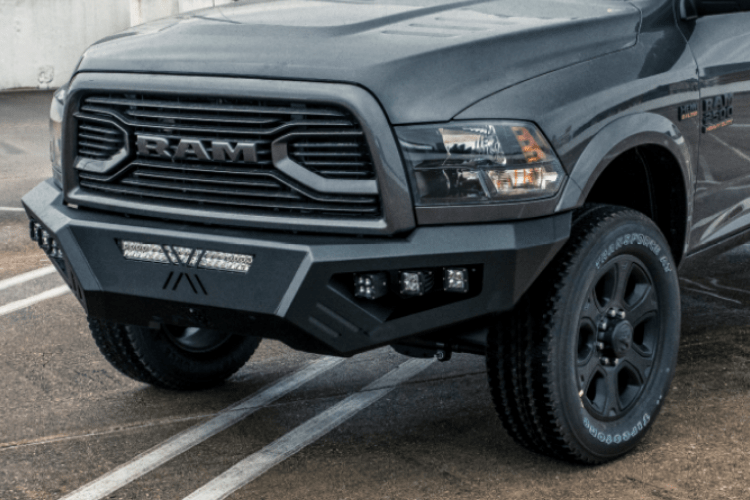 Road Armor 4162XF0B Dodge Ram 2500/3500 2016-2018 Spartan Front Bumper Non-Winch Satin Black