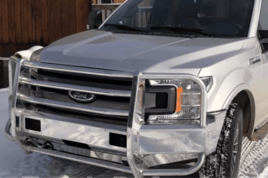 Truck Defender Aluminum Front Bumper Ford F150  Eco-Boost 2018-2020 Standard Polished 1F-1819