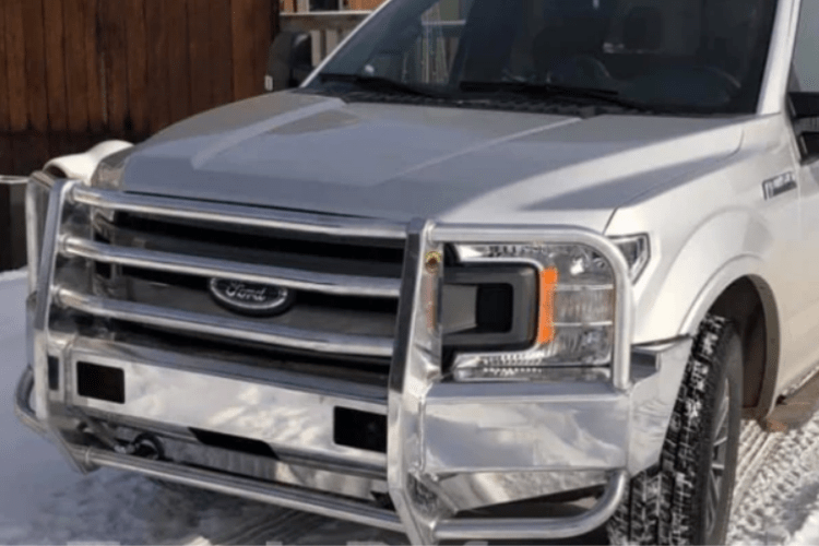 Truck Defender Aluminum Front Bumper Ford F150 2018-2020 Standard Polished Eco-Boost Only 1F-1819