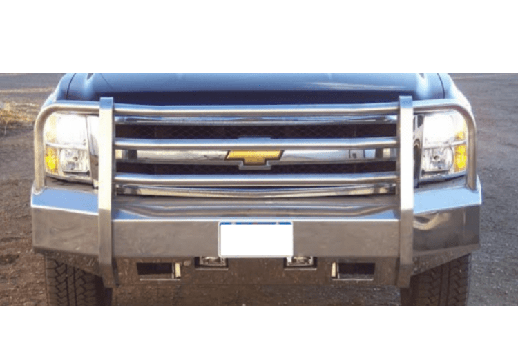 Truck Defender Aluminum Front Bumper Chevy Silverado 2500/3500 2007-2010 Standard Polished 2C-0710