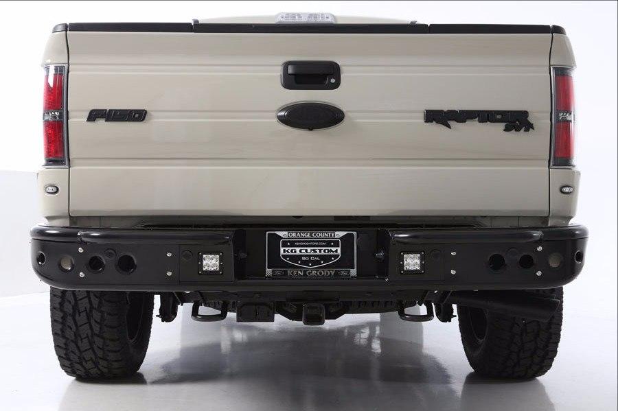 ADD R012231280103 2009 - 2014 Ford F-150 Venom Rear Bumper With Dually Light Mounts And Back Up Sensor Cut Outs - BumperOnly