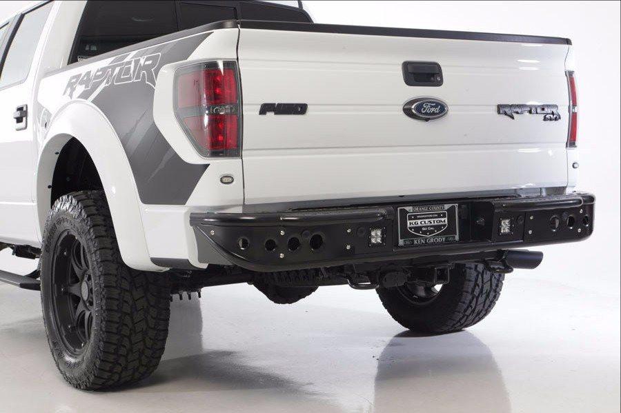 ADD R012231280103 2011 - 2014 Ford Ecoboost F-150 Venom Rear Bumper With Dually Light Mounts And Back Up Sensor Cut Outs - BumperOnly