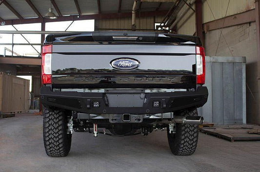 ADD R167301280103 2017-2022 Ford F250/F350 Superduty Honeybadger Rear Bumper with Backup Sensor Cut Outs