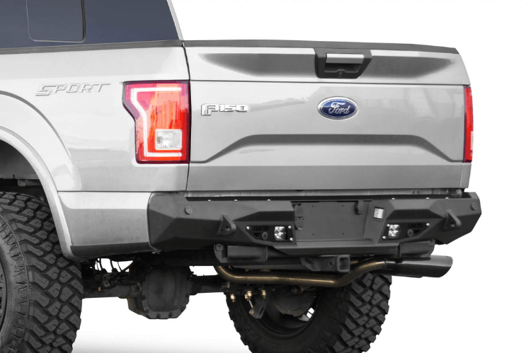ADD R181231280103 2015-2020 Ford F150 Stealth Fighter Rear Bumper with Back Up Sensor Cut Outs