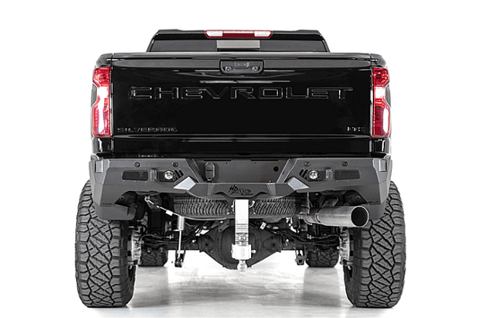 ADD R270021280103 Chevy Silverado 2500 2020-2023 Bomber HD Rear Bumper with Blind Spot and Sensor Cutouts