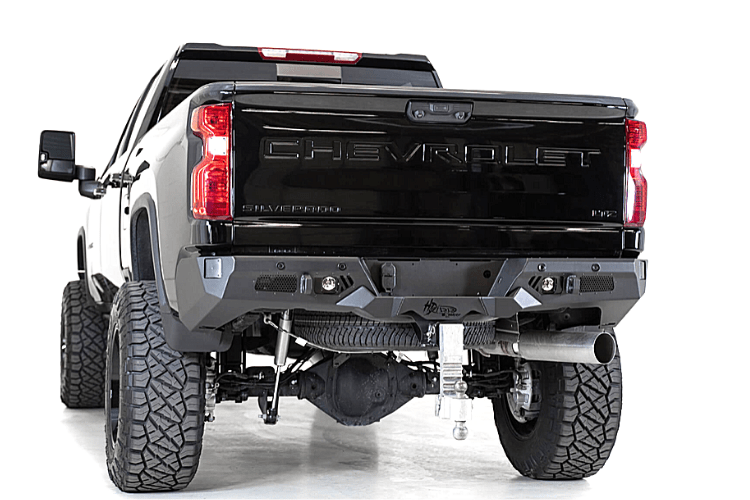 ADD R270021280103 Chevy Silverado 2500 2020-2023 Bomber HD Rear Bumper with Blind Spot and Sensor Cutouts