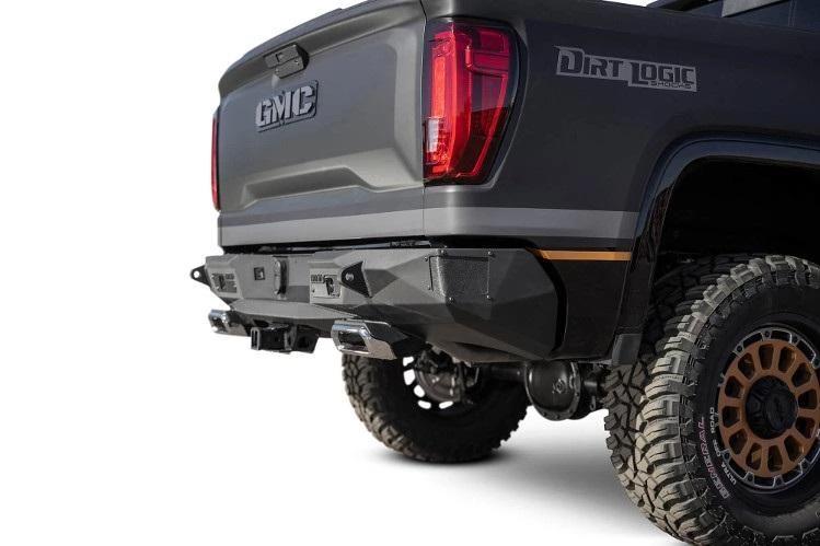 ADD R441081280103 GMC Sierra 1500 2019-2022 Stealth Fighter Rear Bumper with Exhaust Tips Blindspots