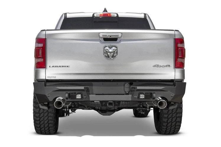 ADD R551281280103 Dodge Ram 1500 2019-2023 Stealth Fighter Rear Bumper with 6 Back Up Sensor Cutouts