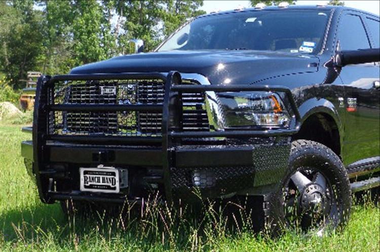 Ranch Hand FBD105BLRS Dodge Ram 2500/3500 2010-2018 Front Bumper Winch Ready & Sensors with Grille Guard