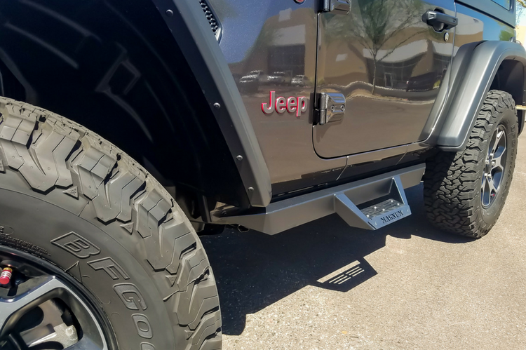 Magnum Raptor Series RTS47JP Jeep Wrangler JL 2018-2019 Magnum RT Series Side Steps 2-Door