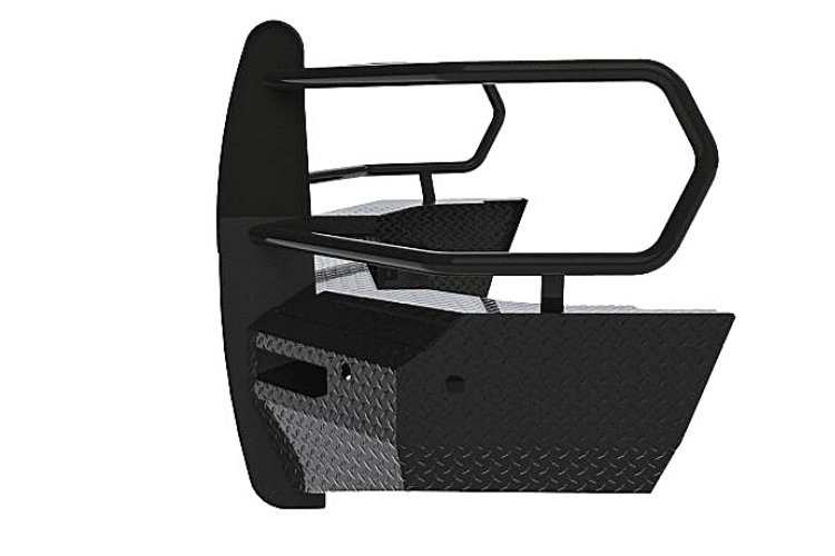 Heavy-duty Ranch Hand Summit bumper FSD191BL1C with sensor cutouts for Ram